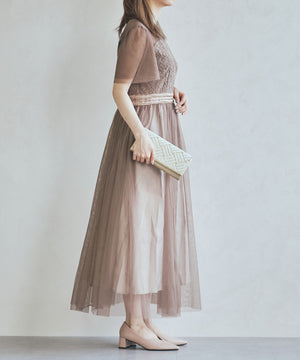 格子模様フラップバッグ/MOB024【結婚式/オケージョン/パーティー】