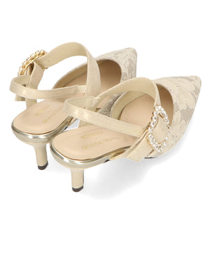 バックストラップレースパンプス/MOR104【結婚式/オケージョン/パーティー】