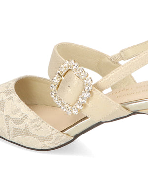 バックストラップレースパンプス/MOR104【結婚式/オケージョン/パーティー】