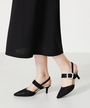 バックストラップレースパンプス/MOR104【結婚式/オケージョン/パーティー】