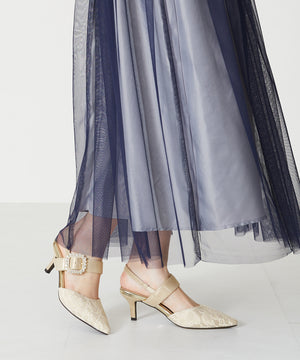 バックストラップレースパンプス/MOR104【結婚式/オケージョン/パーティー】