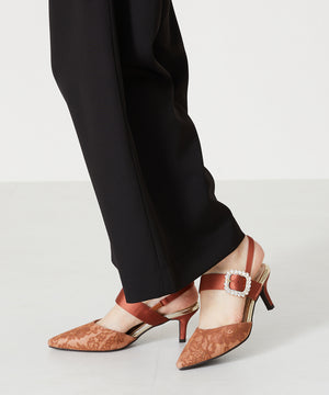 バックストラップレースパンプス/MOR104【結婚式/オケージョン/パーティー】