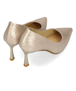 フラワー柄ポインテッドトゥパンプス/MOR109【結婚式/オケージョン/パーティー】