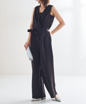 ビジューバックストラップローヒールパンプス/MOR111