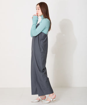 ビジューバックストラップローヒールパンプス/MOR111