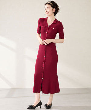 チュールリボン×グリッターヒールパンプス/MOR113