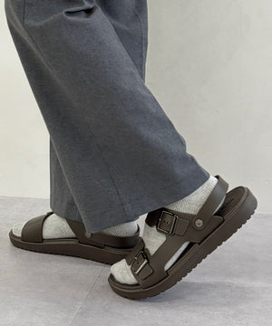 【WEB限定/Fit meサンダル】アシンメトリーベルトスライドサンダル/OT3238