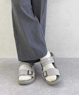 【WEB限定/Fit meサンダル】アシンメトリーベルトスライドサンダル/OT3238