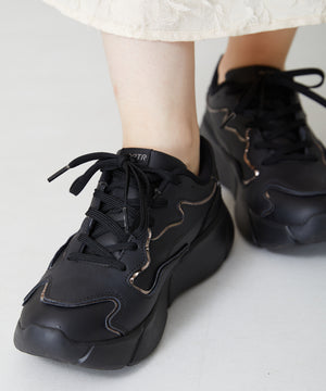 メタリックライン厚底スニーカー/OT3727