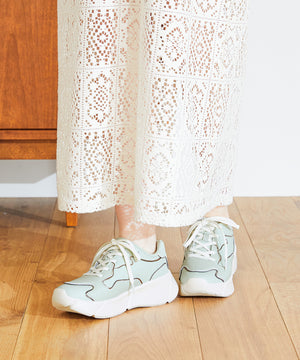 メタリックライン厚底スニーカー/OT3727