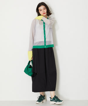 ストライプシューレース厚底スニーカー/OT3728