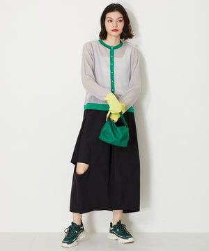 ストライプシューレース厚底スニーカー/OT3728