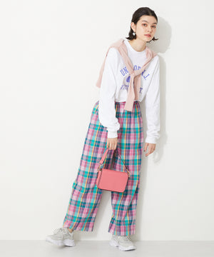 ストライプシューレース厚底スニーカー/OT3728