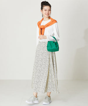 ストライプシューレース厚底スニーカー/OT3728