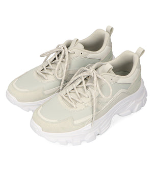 ストライプシューレース厚底スニーカー/OT3728