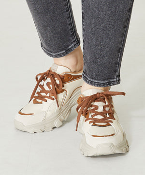 配色パーツ厚底スニーカー/OT3733