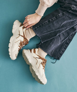 配色パーツ厚底スニーカー/OT3733