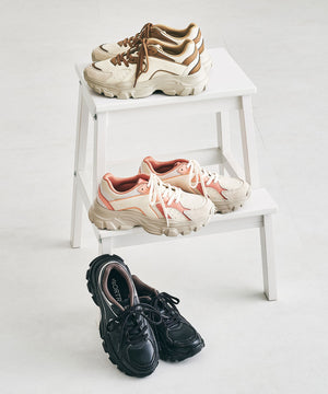 配色パーツ厚底スニーカー/OT3733