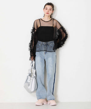 フレアソールシューレーススニーカー/OT3735