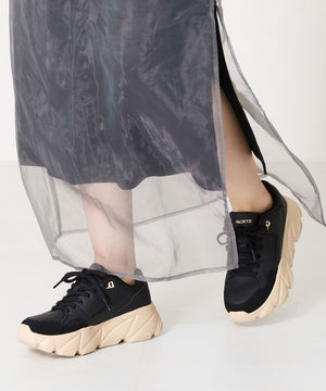 パンチングデザインボリュームソールスニーカー/OT3738