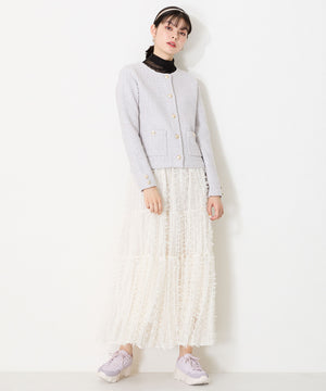 パンチングデザインボリュームソールスニーカー/OT3738