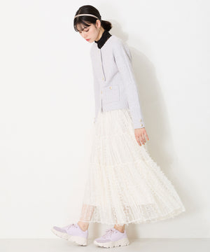 パンチングデザインボリュームソールスニーカー/OT3738