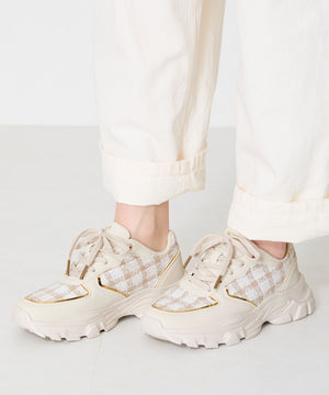 2WAYシューレースツイードスニーカー/OT3746