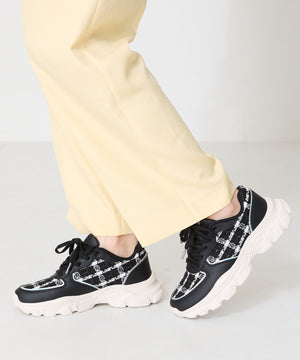 2WAYシューレースツイードスニーカー/OT3746