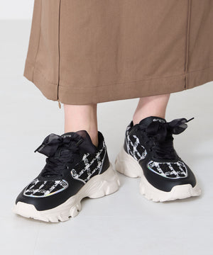 2WAYシューレースツイードスニーカー/OT3746