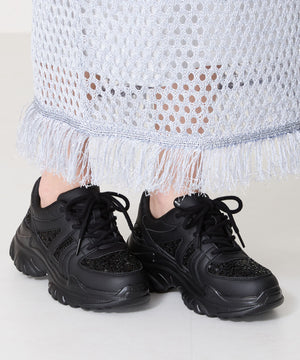 スパンコール厚底スニーカー/OT3752