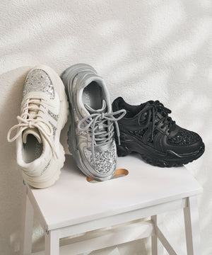 スパンコール厚底スニーカー/OT3752