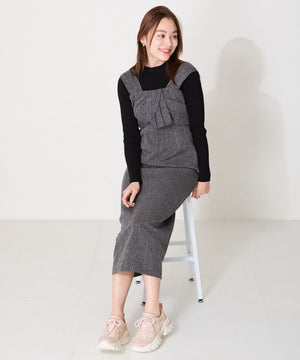 レース×ジャガード厚底スニーカー/OT3755