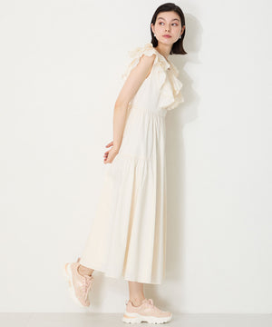 レース×ジャガード厚底スニーカー/OT3755