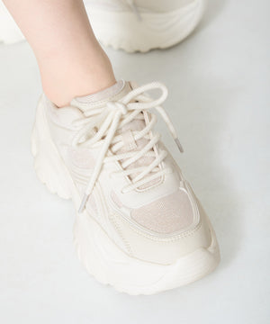 ボリュームソールラメスニーカー/OT3758