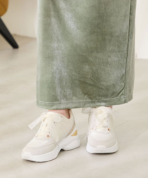 ヒールアップメタリックパーツスニーカー/OT3761