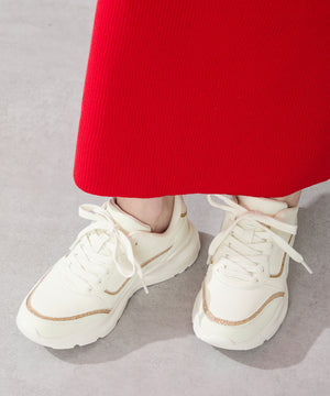 グリッターラインスニーカー/OT3762