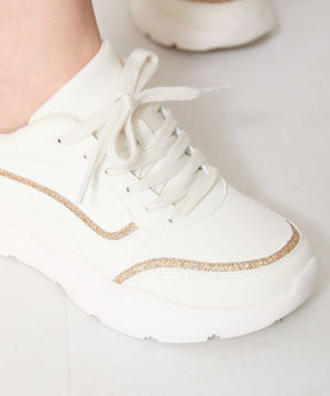 グリッターラインスニーカー/OT3762