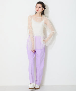 メタリック切替コートソールスニーカー/OT3764