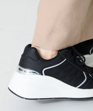 ステッチデザインヒールスニーカー/OT3766