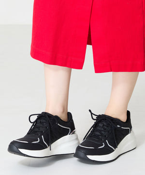 ステッチデザインヒールスニーカー/OT3766