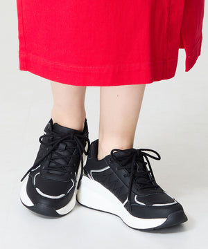 ステッチデザインヒールスニーカー/OT3766