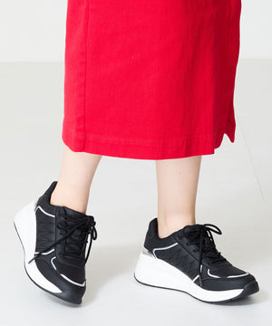 ステッチデザインヒールスニーカー/OT3766