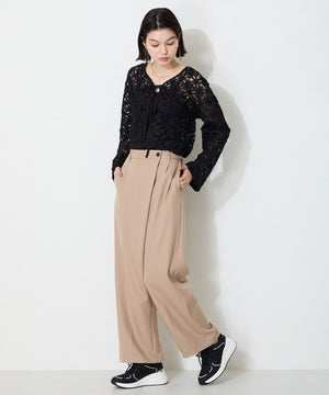 ステッチデザインヒールスニーカー/OT3766