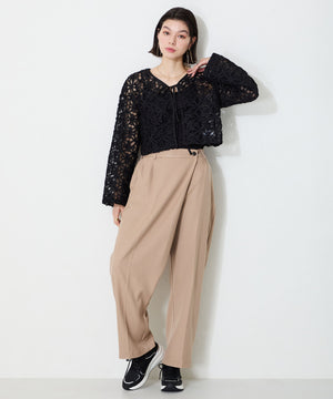 ステッチデザインヒールスニーカー/OT3766