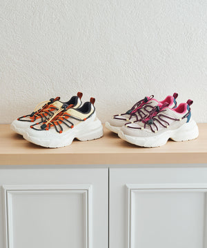 ドローコードデザイン配色スニーカー/OT3767