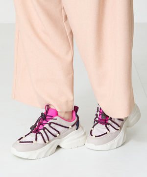 ドローコードデザイン配色スニーカー/OT3767