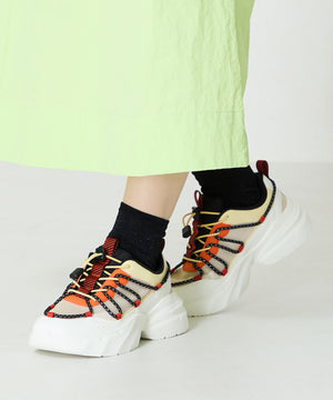 ドローコードデザイン配色スニーカー/OT3767