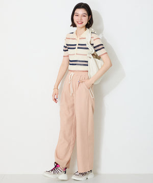 ドローコードデザイン配色スニーカー/OT3767