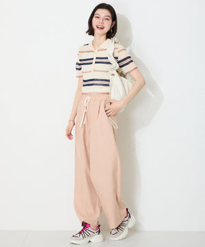 ドローコードデザイン配色スニーカー/OT3767