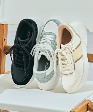 ビジュー×配色パーツ厚底スニーカー /OT3768